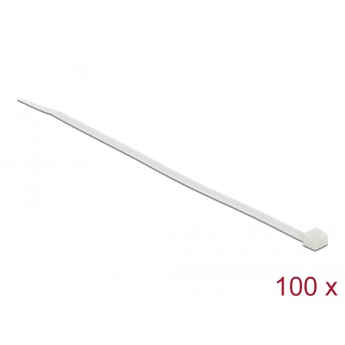 Delock Cable ties transparent L 200 x W 3.6 mm 100 pieces