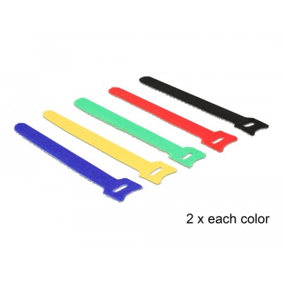 Delock Hook-and-loop fasteners coloured L 150 x W 12 mm 10 pieces