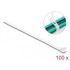 Delock Cable ties reusable L 200 x W 7.2 mm 100 pieces white
