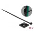Delock Cable Tie Mount 30 x 30 mm with Cable Tie L 200 x W 4.8 mm black
