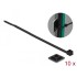 Delock Cable Tie Mount 20 x 20 mm with Cable Tie L 200 x W 2.5 mm black