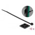 Delock Cable Tie Mount 28 x 28 mm with Cable Tie L 300 x W 3.4 mm black