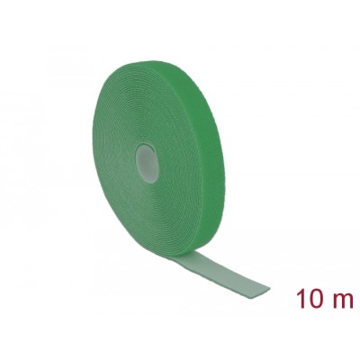 Delock Hook-and-loop tape on roll L 10 m x W 20 mm green