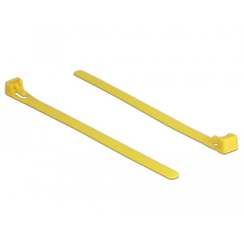 Delock Cable ties reusable heat-resistant L 150 x W 7.5 mm 100 pieces yellow