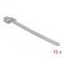Delock Cable tie stainless steel reusable with folding clasp L 250 x W 10 mm 10 pieces
