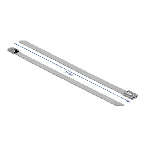 Delock Stainless Steel Cable Ties L 150 x W 7.9 mm 10 pieces