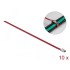 Delock Stainless Steel Cable Ties L 200 x W 4.6 mm red 10 pieces