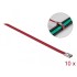 Delock Stainless Steel Cable Ties L 300 x W 7.9 mm red 10 pieces