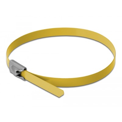 Delock Stainless Steel Cable Ties L 500 x W 4.6 mm yellow 10 pieces 2