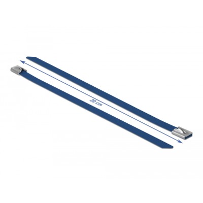 Delock Stainless Steel Cable Ties L 200 x W 7.9 mm blue 10 pieces 2