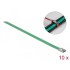 Delock Stainless Steel Cable Ties L 300 x W 7.9 mm green 10 pieces