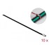 Delock Stainless Steel Cable Ties L 200 x W 4.6 mm black 10 pieces