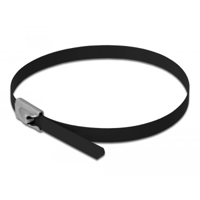 Delock Stainless Steel Cable Ties L 300 x W 4.6 mm black 10 pieces 2
