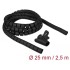 Delock Spiral Hose with Pull-in Tool 2.5 m x 25 mm black