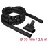 Delock Spiral Hose with Pull-in Tool 2.5 m x 30 mm black