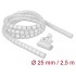 Delock Spiral Hose with Pull-in Tool 2.5 m x 25 mm white