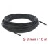 Delock Braided Sleeve stretchable 10 m x 3 mm black