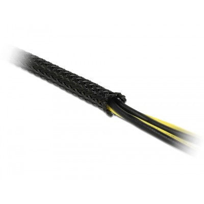 Delock Braided Sleeve stretchable 10 m x 6 mm black 2