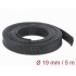 Delock Braided Sleeve stretchable 5 m x 19 mm black