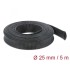 Delock Braided Sleeve stretchable 5 m x 25 mm black