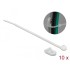 Delock Mounting Clamp 3.2 mm with Cable Tie L 100 x W 2.5 mm white