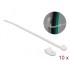 Delock Mounting Clamp 4.8 mm with Cable Tie L 150 x W 2.5 mm white