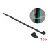 Delock Mounting Clamp 6.4 mm with Cable Tie L 200 x W 3.6 mm black