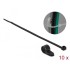 Delock Mounting Clamp 12,7 mm with Cable Tie L 300 x W 4.8 mm black set