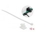 Delock Cable Clamp 25 x 18 mm with Cable Tie L 200 x W 3.6 mm white