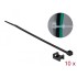 Delock Screw Fixing Mount 15 x 10 mm with Cable Tie L 200 x B 3.6 mm black