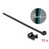 Delock Screw Fixing Mount 23 x 16 mm with Cable Tie L 150 x B 7.2 mm black