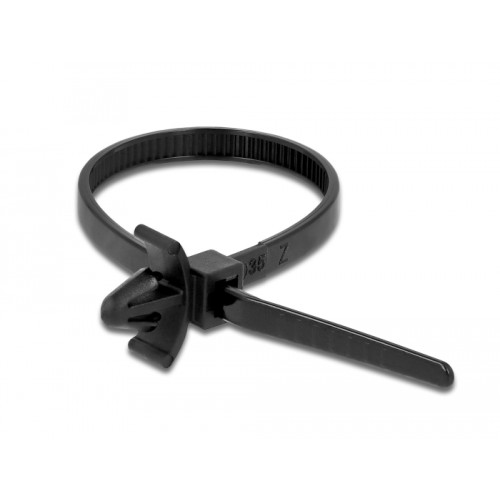 Delock Cable Tie with Expansion Anchor L 160 x W 4 mm black 10 pieces