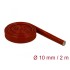 Delock Fire-Proof Sleeving Silicone-Coated 2 m x 10 mm red