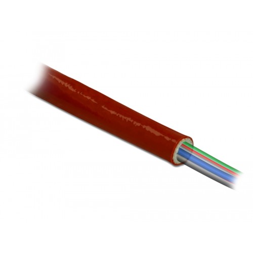 Delock Fire-Proof Sleeving Silicone-Coated 10 m x 10 mm red