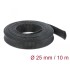 Delock Braided Sleeving stretchable 10 m x 25 mm black