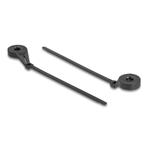 Delock Cable Tie with Fastening Eyelet L 180 x W 6 mm black 100 pieces