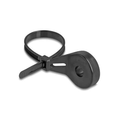 Delock Cable Tie with Fastening Eyelet L 180 x W 6 mm black 100 pieces