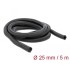 Delock Braided Sleeving self-closing 5 m x 25 mm black
