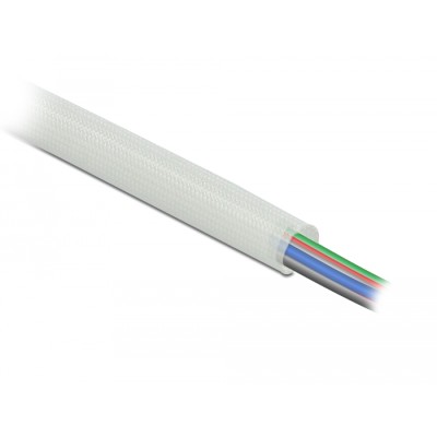 Delock Fiberglass Sleeving 5 m x 6 mm white 2