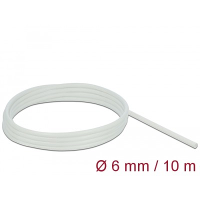 Delock Fiberglass Sleeving 10 m x 6 mm white