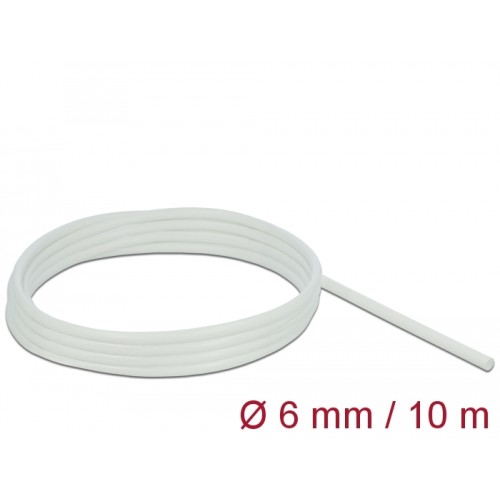 Delock Fiberglass Sleeving 10 m x 6 mm white