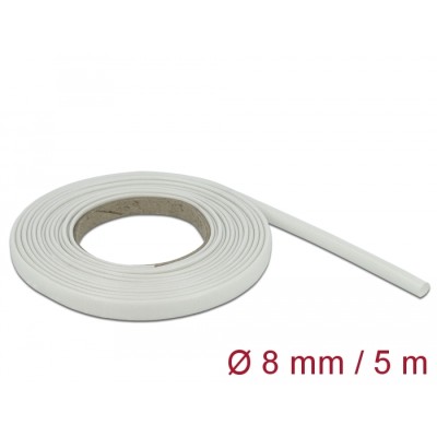 Delock Fiberglass Sleeving 5 m x 8 mm white
