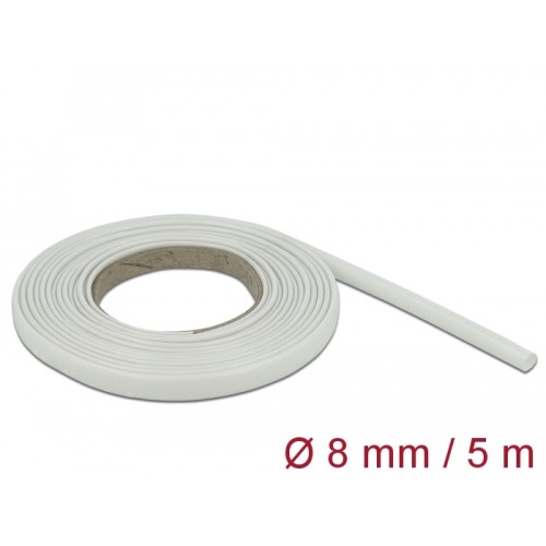 Delock Fiberglass Sleeving 5 m x 8 mm white