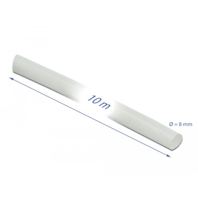 Delock Fiberglass Sleeving 10 m x 8 mm white 2