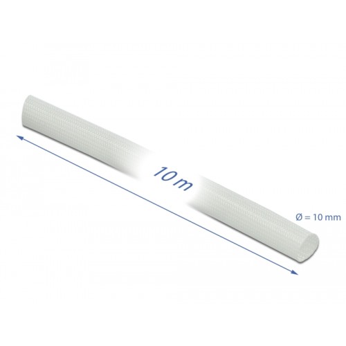 Delock Fiberglass Sleeving 10 m x 10 mm white