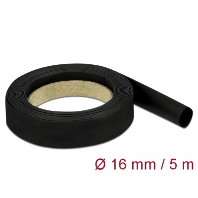 Delock Heat Shrink Tube 5 m x 16 mm black