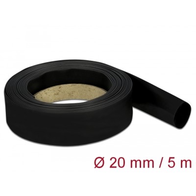 Delock Heat Shrink Tube 5 m x 20 mm black