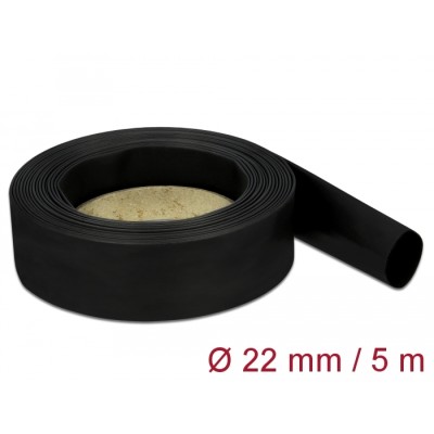 Delock Heat Shrink Tube 5 m x 22 mm black