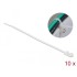 Delock Cable Tie with Fastening Eyelet L 160 x W 4.8 mm white 10 pieces
