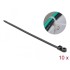 Delock Cable Tie with Fastening Eyelet L 400 x W 7.6 mm black 10 pieces